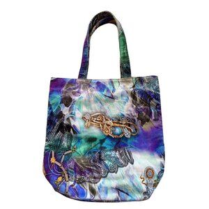 Vintage abstract surrealistic fantasy printed patterns tall tote canvas OS‎